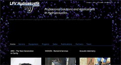 Desktop Screenshot of lfv-hydroakustik.de