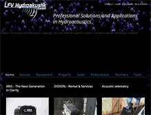 Tablet Screenshot of lfv-hydroakustik.de